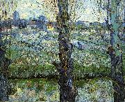Vincent Van Gogh Orchard in Bloom with Poplars Sweden oil painting artist